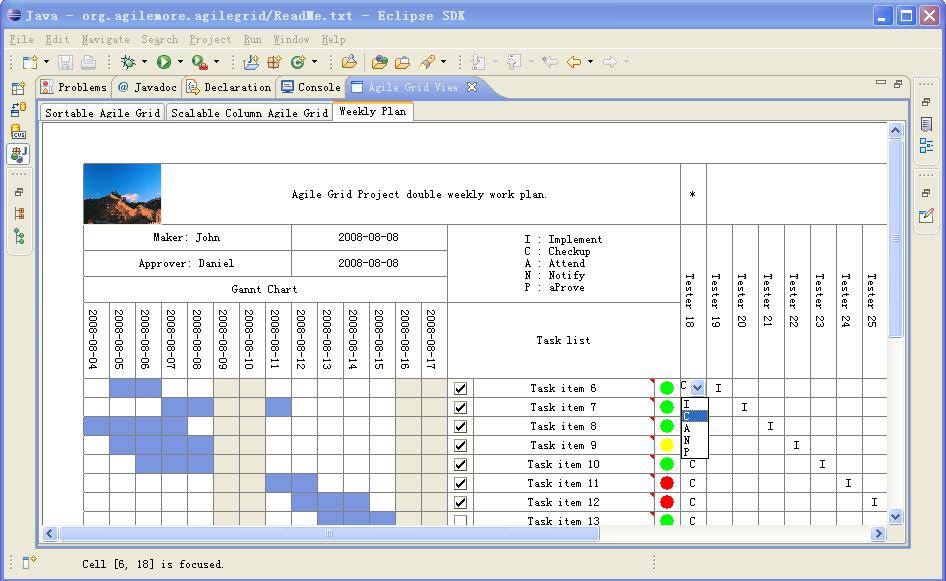 Agile Grid View