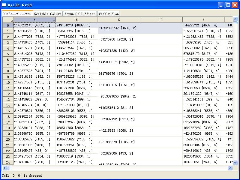 Sortable Table